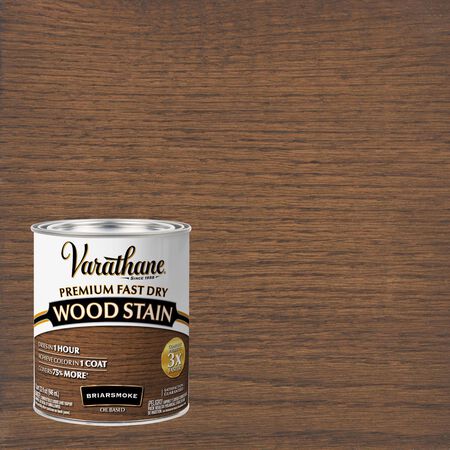 Varathane Semi-Transparent Gloss Briarsmoke Oil-Based Urethane Modified Alkyd Wood Stain 1 qt