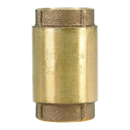 Campbell 1-1/4 in. D X 1-1/4 in. D Red Brass Spring Loaded Check Valve