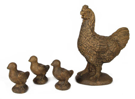 Statue Chicken Set (4)