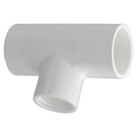 Charlotte Pipe Schedule 40 3/4 in. Slip X 1/2 in. D FPT PVC Reducing Tee 1 pk