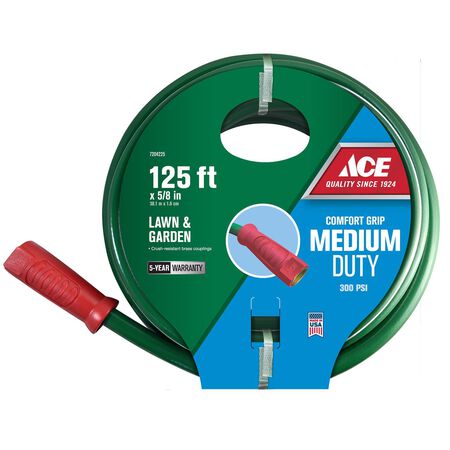 Ace 5/8 in. D X 125 ft. L Medium Duty Garden Hose