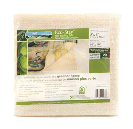 Eco Stay 5 ft. L x 8 ft. W Polyester Indoor Rug Pad