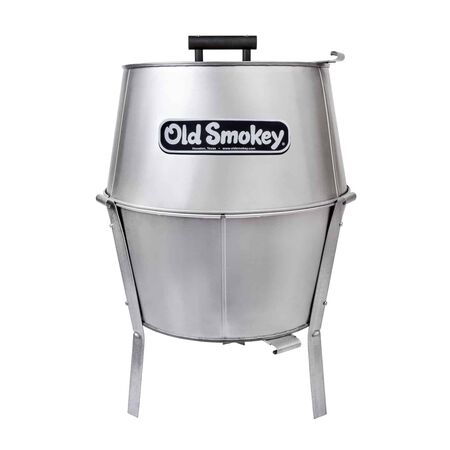 Old Smokey 17 in. Charcoal Grill Silver