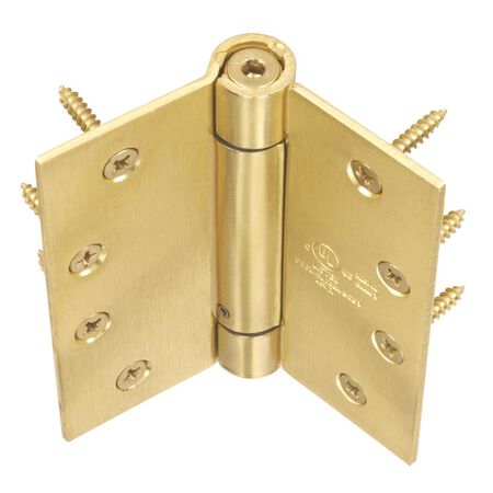 Ace 4 in. L Satin Brass Self Closing Hinge 1 pk
