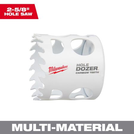 Milwaukee Hole Dozer 2-5/8 in. Carbide Tipped Hole Saw 1 pc
