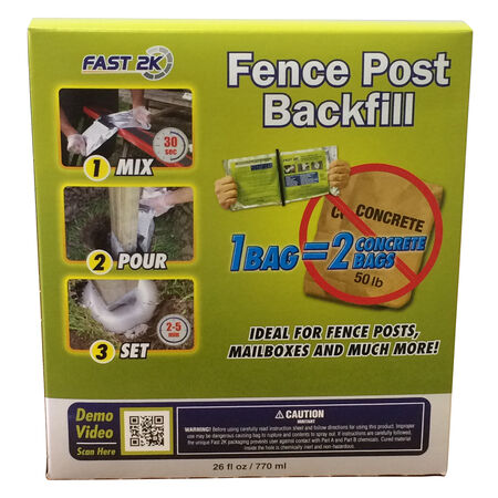 Fast 2K Fence Post Backfill 26 oz Gray