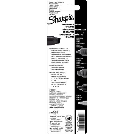 Sharpie Magnum Black Chisel Tip Permanent Marker 1 pk