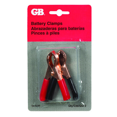 Gardner Bender Insulated Wire Battery Clamps Assorted 2 pk