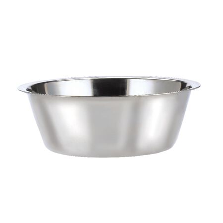 HiLo Silver Plain Stainless Steel 5 qt Pet Dish For Dogs