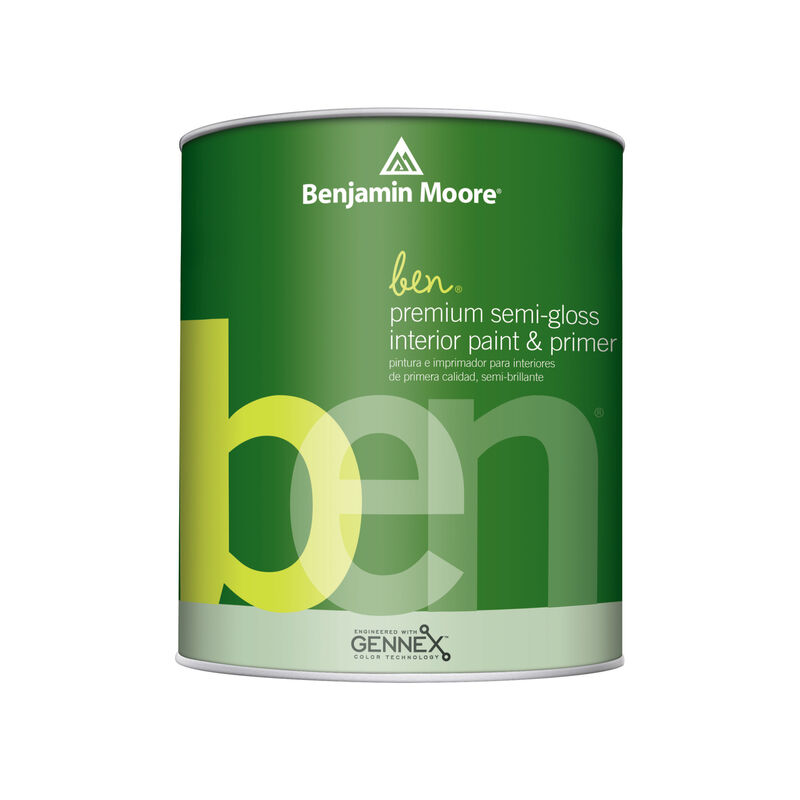 Benjamin Moore Ben SemiGloss White Paint Interior 1 qt Stine Home