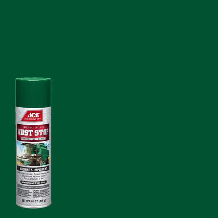 Ace Rust Stop Machine & Implement Gloss International Green Protective Enamel Spray Paint 15 oz