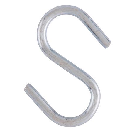 Ace Small Zinc-Plated Silver Steel 1.5 in. L S-Hook 20 lb 40 pk