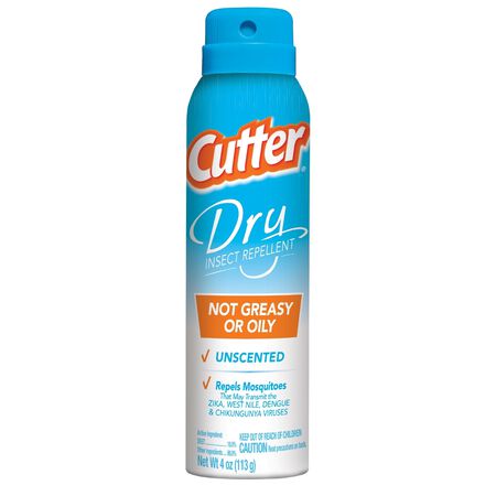 Cutter Dry Insect Repellent Liquid For Mosquitoes/Other Flying Insects 4 oz