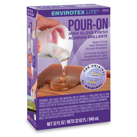 EnviroTex Lite High-Gloss Clear Finish 32 oz