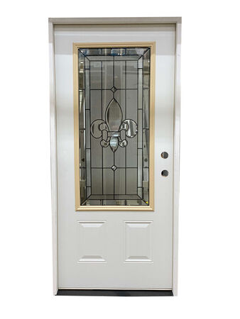 Fleur de Lis Door 3' Left-Hand Inswing Laminate