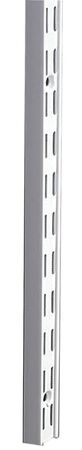 Knape & Vogt White Steel Double Slot Shelf Standard 14 Ga. 63 in. L 300 lb