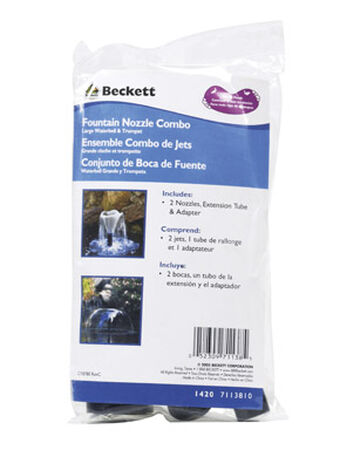 Beckett Plastic Combo Waterbell and Trumpet Nozzle 5/8 in. W