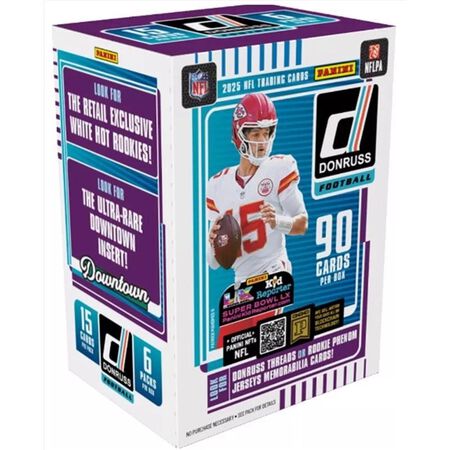 Panini 2025 Donruss ft.ball Mega Box Trading Cards 60 pc