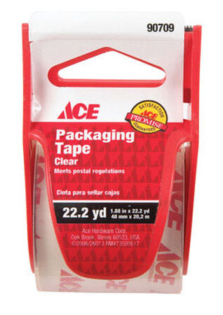 Ace 1.88 in. W x 22.2 yd. L Packaging Tape Clear