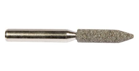 Forney 1-1/8 in. Dia. x 1/4 in. Aluminum Oxide Cone 60 Grit Stem Mounted Point