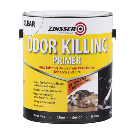Zinsser Clear Flat/Matte Water-Based Acrylic Odor Killing Primer 1 gal
