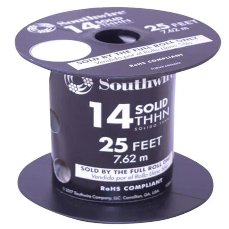 Southwire 25 ft. 14 Solid THHN Building Wire