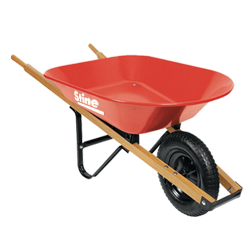 Ace Steel Single Wheel Wheelbarrow 4 cu. ft. Stine Home + Yard The