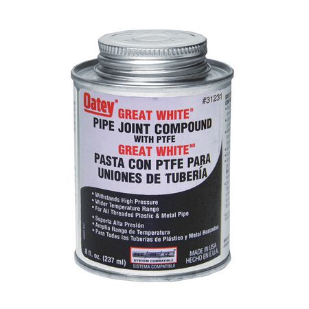 Oatey Great White Pipe Joint Compound 8 oz.