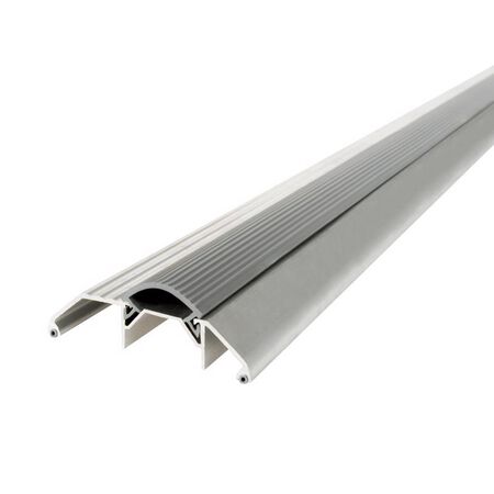 M-D 1.125 in. H X 3.75 in. W X 36 in. L Bronze Aluminum Deluxe High Threshold Silver