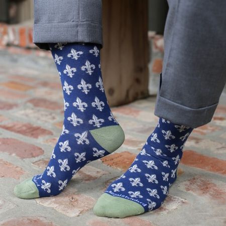 The Royal Standard Wholesale Men's Fleur de Lis Socks