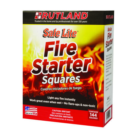 Rutland Safe Lite Wood Fire Starter 144 pk