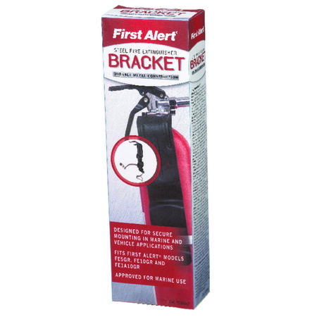 First Alert Black Steel Fire Extinguisher Bracket 3.63 in. L 2.5 lb