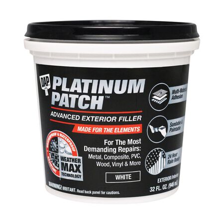 DAP Platinum Patch Ready to Use White Exterior Filler 32 oz