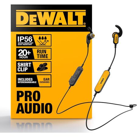 DeWalt Jobsite Wireless Bluetooth Earphone 1 pk