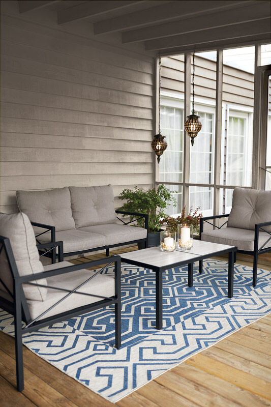 Living Accents 4 pc. Harrison Dining Patio Set Beige Stine Home