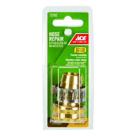 Ace 3/4 in. Hose Barb x 3/4 in. FHT in. Brass Threaded Female Hose Repair