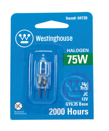 Westinghouse Halogen Light Bulb 75 watts 1350 lumens Tubular T4 1.75 in. L White 1 pk