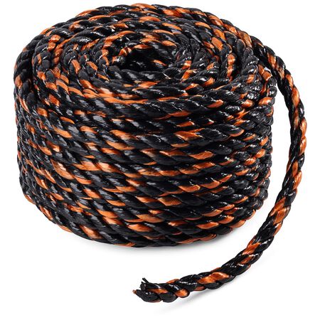 Keeper 3/8 in. W X 50 ft. L Black/Orange Truck Rope 244 lb 1 pk
