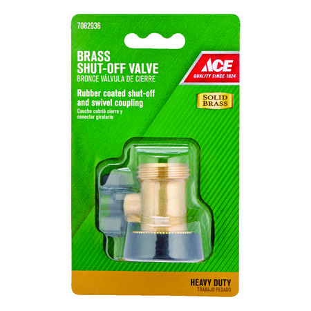 Ace 3/4 in. Brass Threaded Male/Female Hose Shut-off Valve