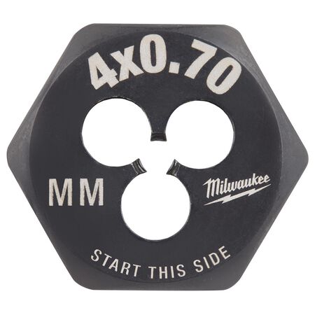 Milwaukee Metric M4x0.7 mm 1" Hex Threading Die