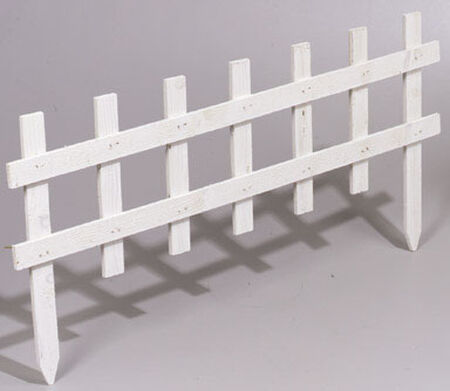 Greenes 18 in. H x 3 ft. L White Wood Garden Fence