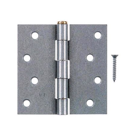 Ace 4 in. L Galvanized Broad Hinge 1 pk