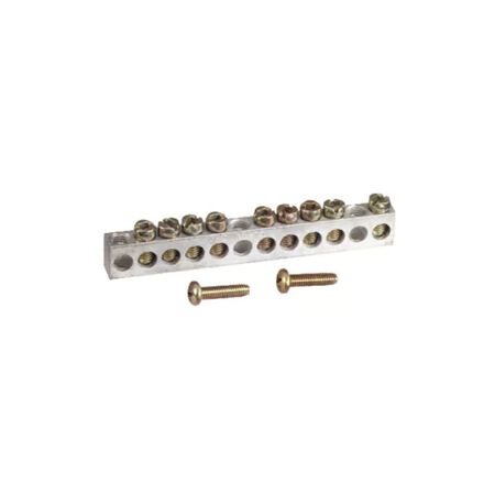 Square D 200 amps 120/240 V 1 space 12 circuits Surface Mount Ground Bar Kit