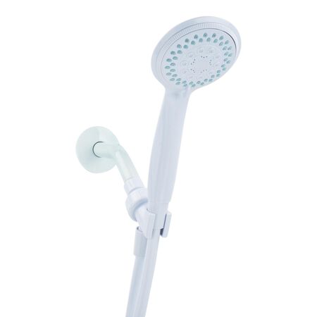 OakBrook White PVC 5 settings Handheld Showerhead 1.8 gpm