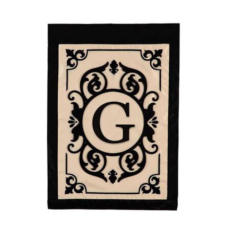 Monogram Garden Filigree Flag