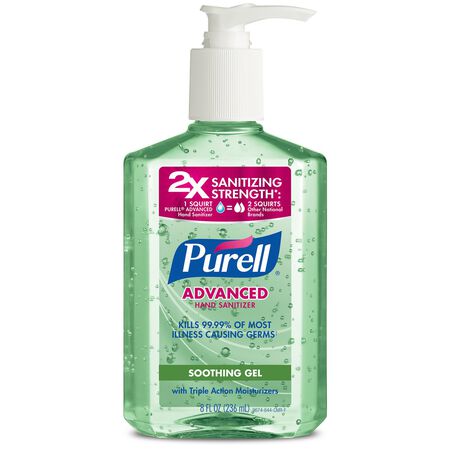 Purell Aloe Scent Gel Advanced Hand Sanitizer 8 oz