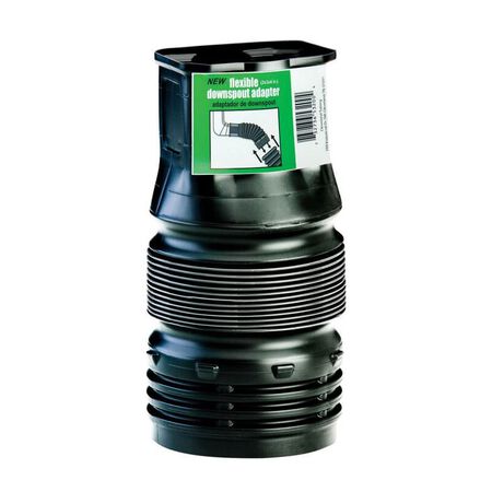 Flex-Drain Press X 4 in. D Press Polypropylene 8 in. Downspout Adapter 1 pk