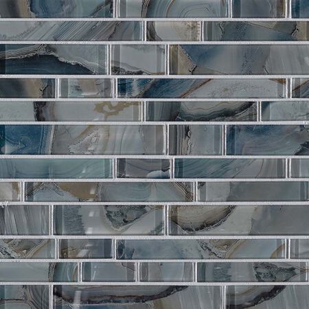 NIGHT SKY INTERLOCKING 8MM Glass Tile