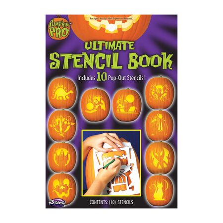 Fun World Halloween Stencil Book 1 pk