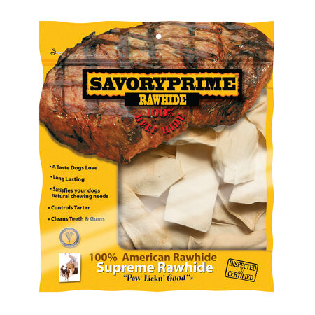 Savory Prime All Size Dogs All Ages Rawhide Chips Natural 6 in. L 1 pk